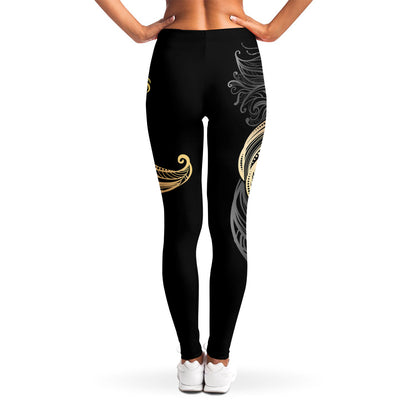 Bohemian Spiritual Fish Print Women's Leggings
