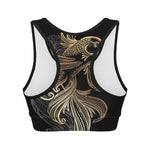 Bohemian Spiritual Fish Print Women's Sports Bra