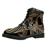 Bohemian Spiritual Fish Print Work Boots