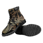 Bohemian Spiritual Fish Print Work Boots