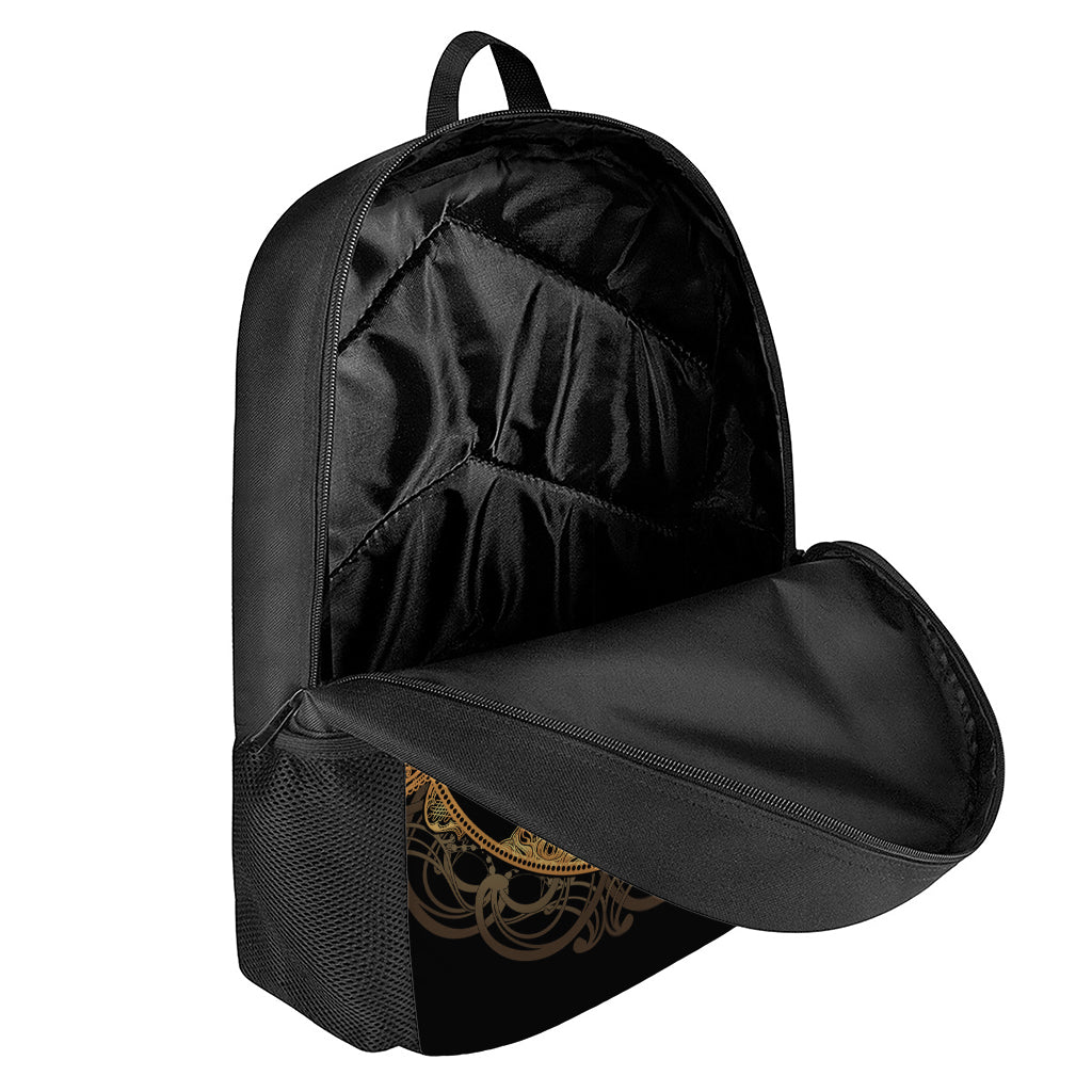 Bohemian Sun And Moon Print 17 Inch Backpack