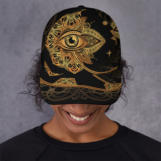 Bohemian Sun And Moon Print Baseball Cap