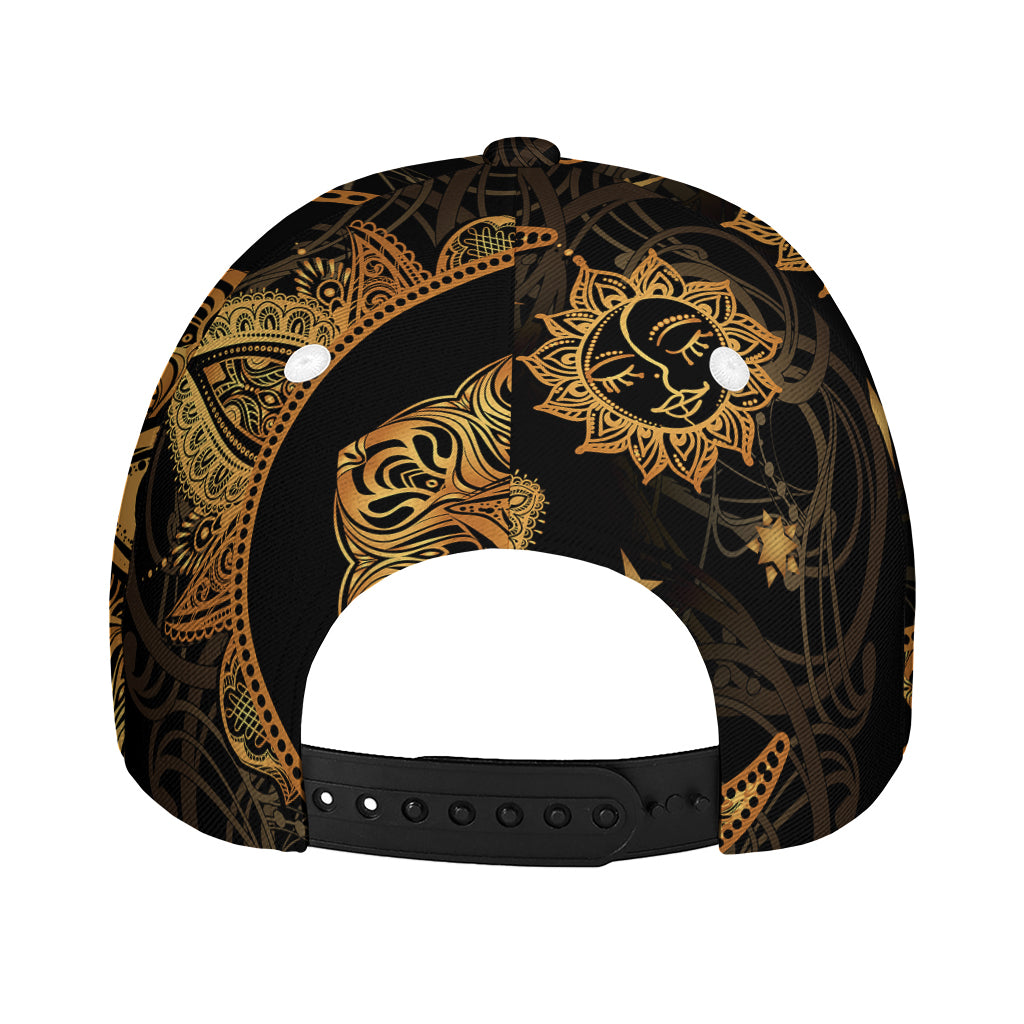 Bohemian Sun And Moon Print Baseball Cap