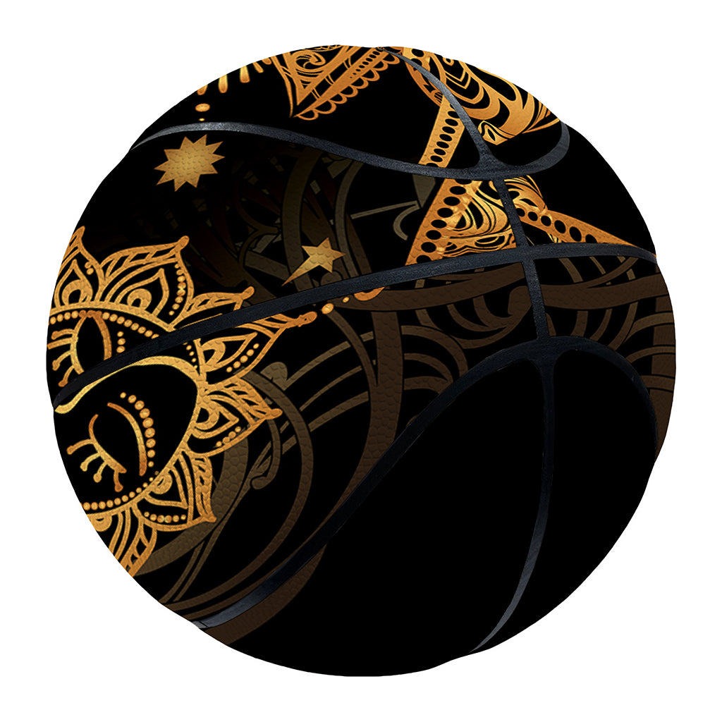 Bohemian Sun And Moon Print Basketball