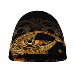 Bohemian Sun And Moon Print Beanie
