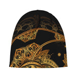 Bohemian Sun And Moon Print Beanie