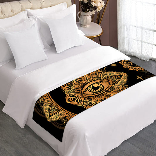 Bohemian Sun And Moon Print Bed Runner