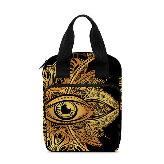 Bohemian Sun And Moon Print Bible Tote Bag