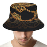 Bohemian Sun And Moon Print Bucket Hat
