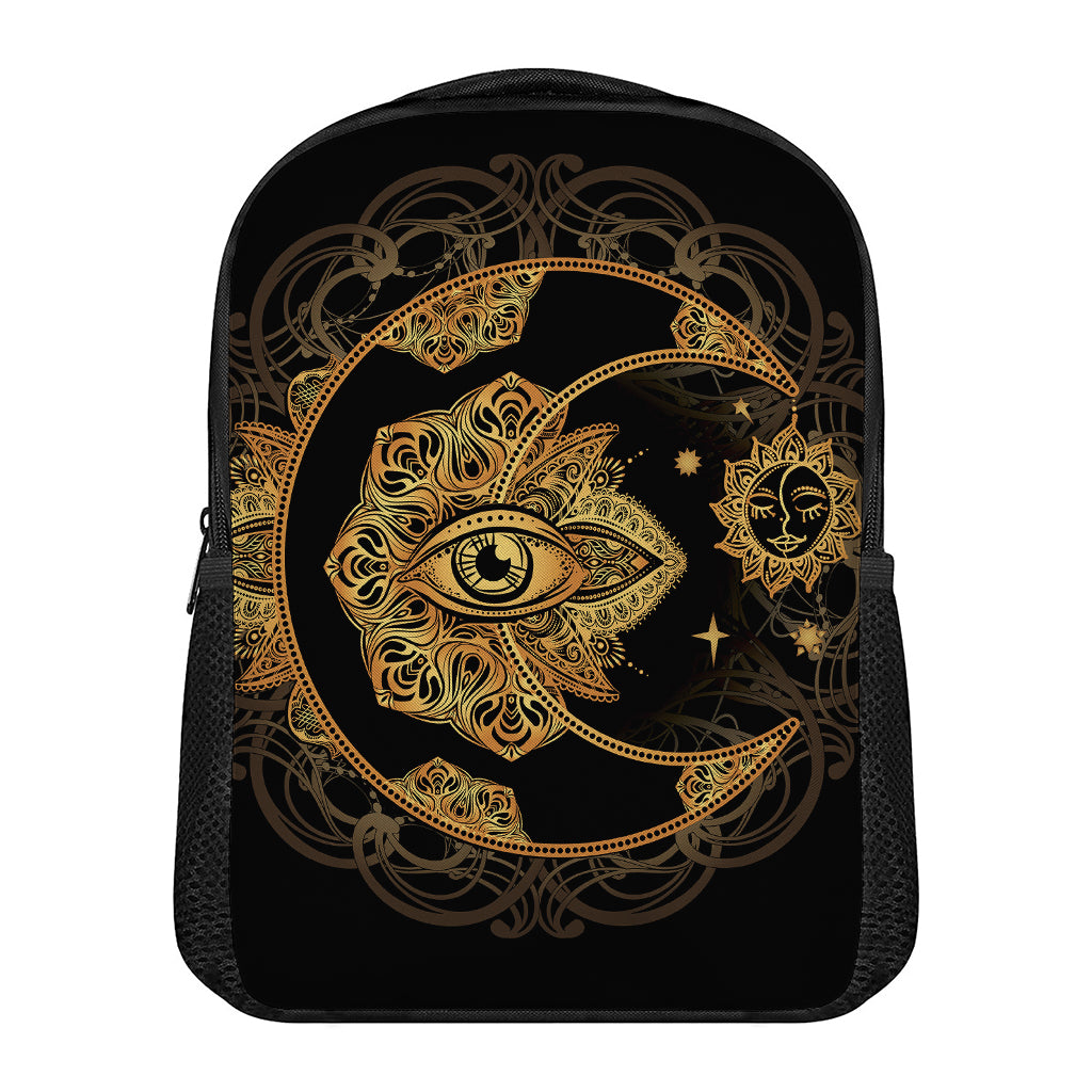 Bohemian Sun And Moon Print Casual Backpack