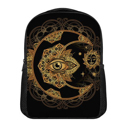 Bohemian Sun And Moon Print Casual Backpack