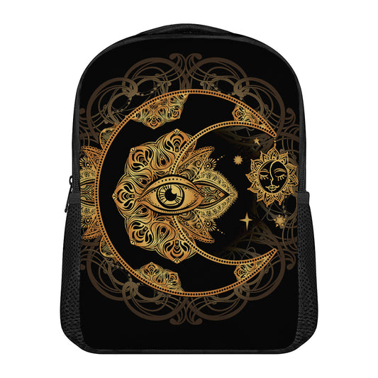 Bohemian Sun And Moon Print Casual Backpack