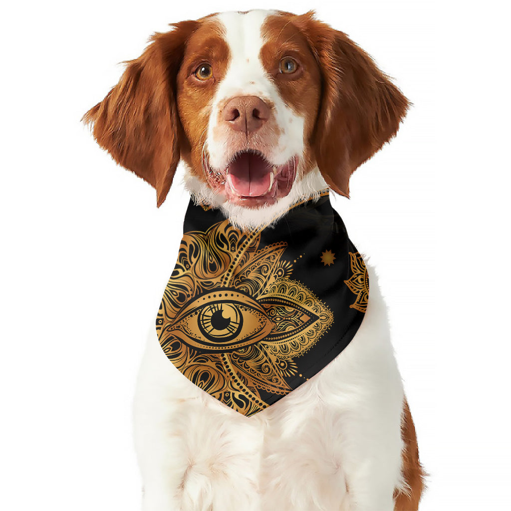 Bohemian Sun And Moon Print Dog Bandana