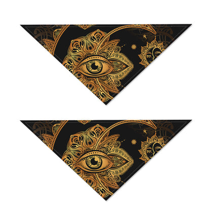 Bohemian Sun And Moon Print Dog Bandana