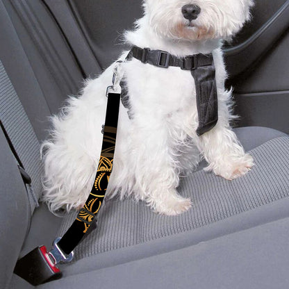 Bohemian Sun And Moon Print Dog Seat Belt