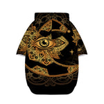 Bohemian Sun And Moon Print Dog Zip Up Hoodie