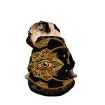 Bohemian Sun And Moon Print Dog Zip Up Jacket