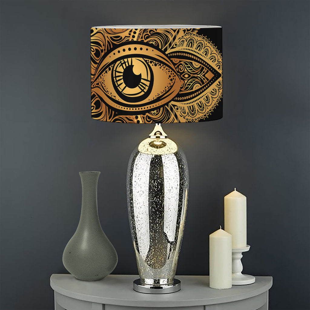 Bohemian Sun And Moon Print Drum Lamp Shade