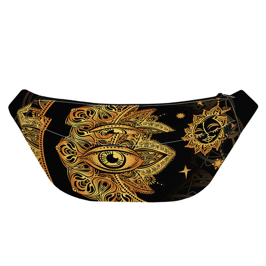 Bohemian Sun And Moon Print Fanny Pack