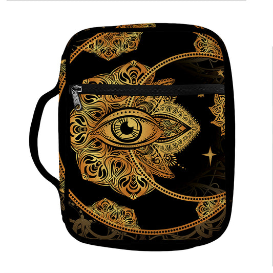 Bohemian Sun And Moon Print Front Pocket Bible Bag