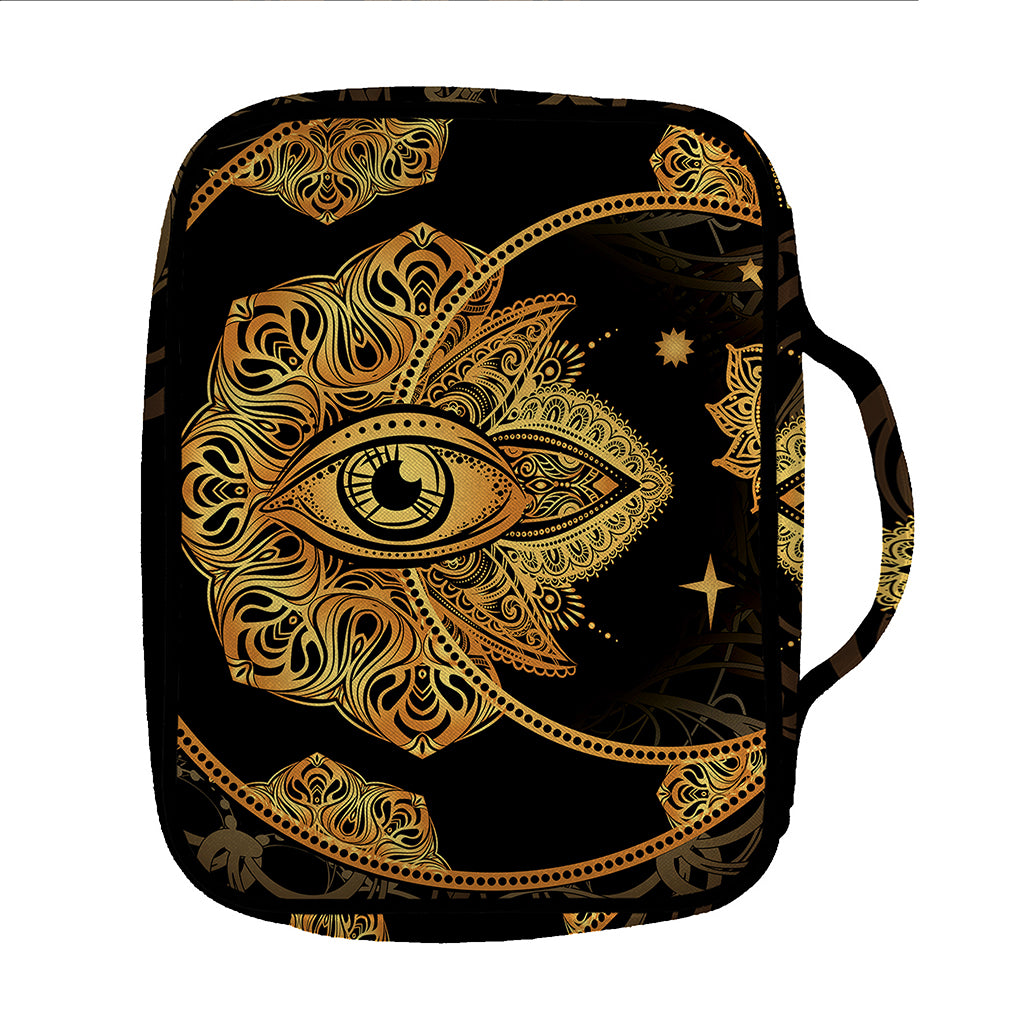 Bohemian Sun And Moon Print Front Pocket Bible Bag