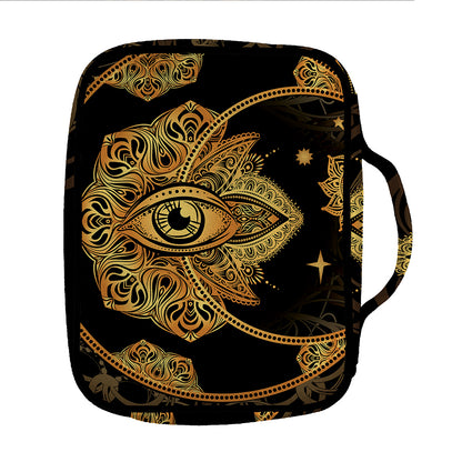 Bohemian Sun And Moon Print Front Pocket Bible Bag
