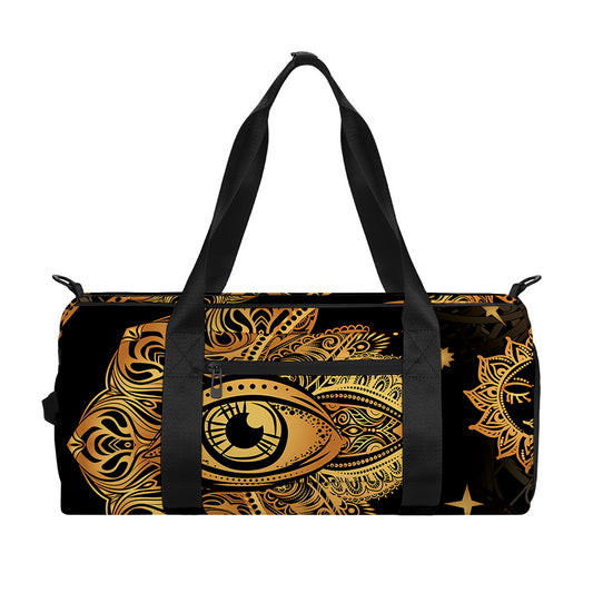 Bohemian Sun And Moon Print Gym Bag