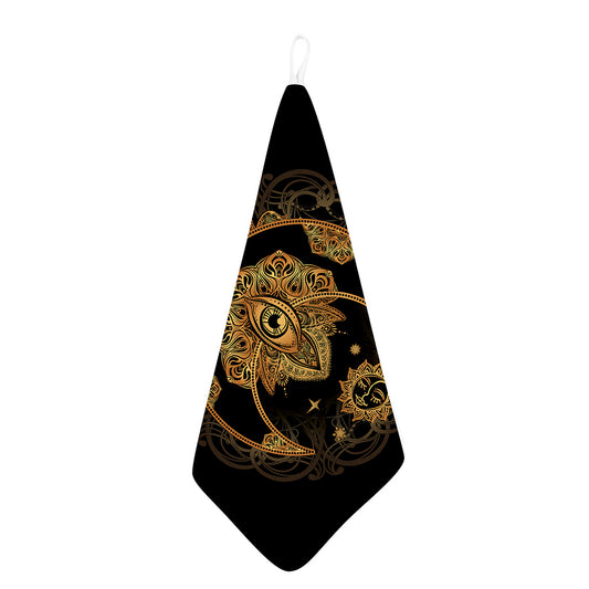 Bohemian Sun And Moon Print Hand Towel