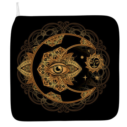 Bohemian Sun And Moon Print Hand Towel