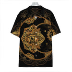 Bohemian Sun And Moon Print Hawaiian Shirt