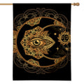Bohemian Sun And Moon Print House Flag