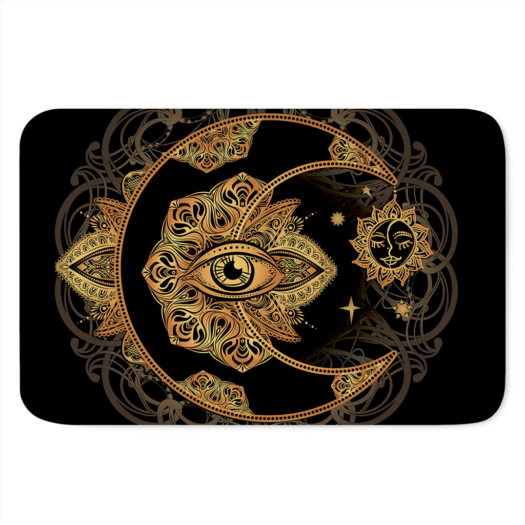 Bohemian Sun And Moon Print Indoor Door Mat