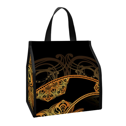 Bohemian Sun And Moon Print Insulated Lunch Tote