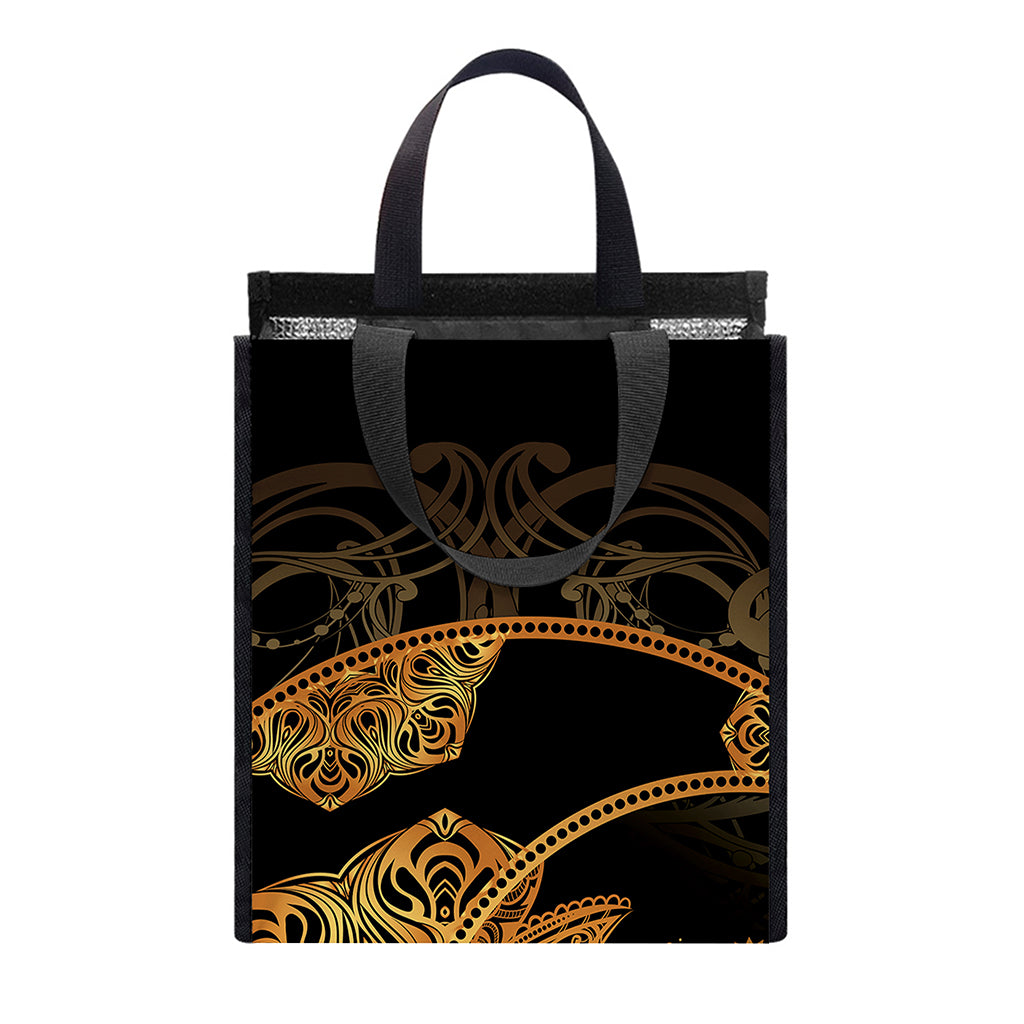 Bohemian Sun And Moon Print Insulated Lunch Tote