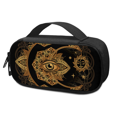 Bohemian Sun And Moon Print Insulin Cooler Travel Case