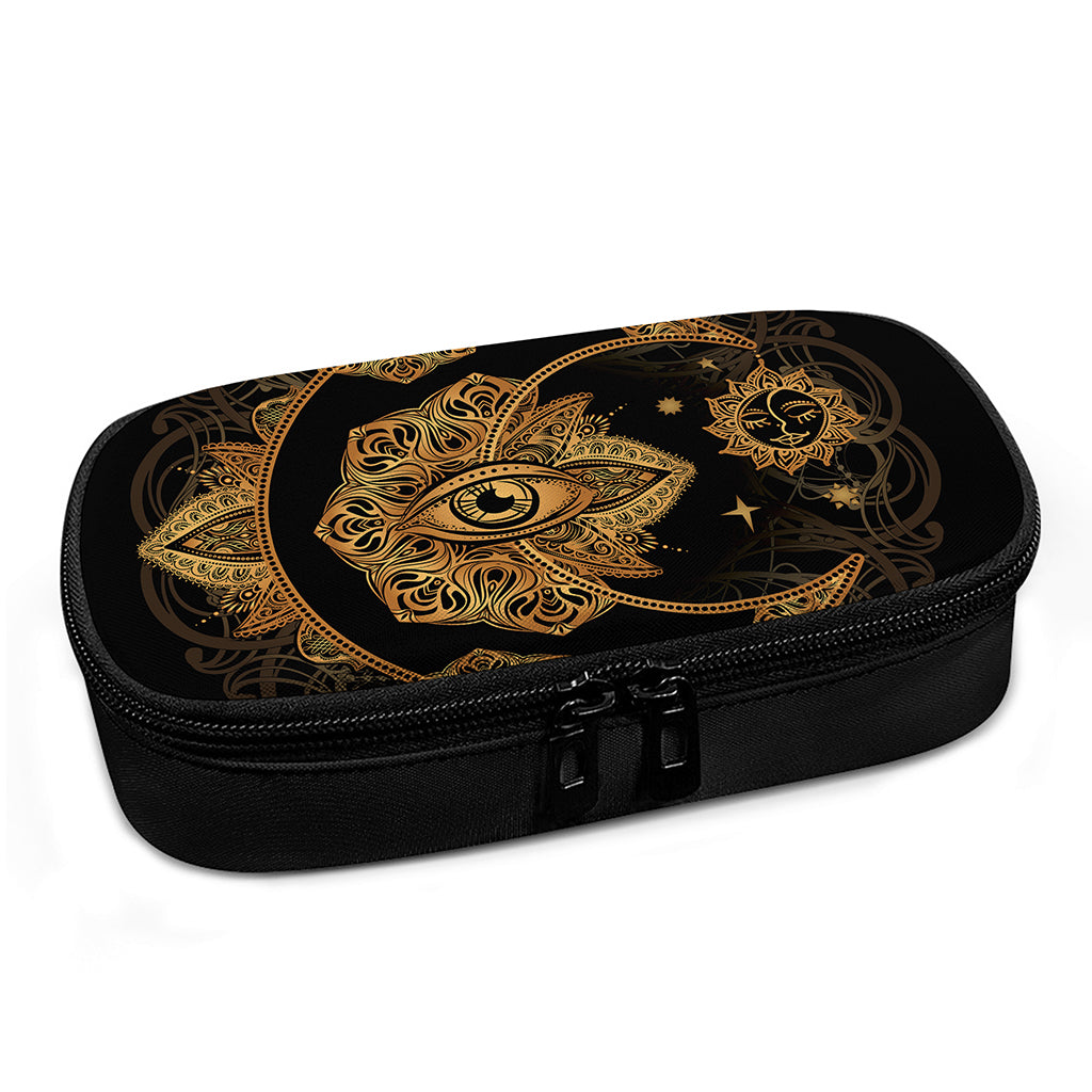 Bohemian Sun And Moon Print Insulin Cooler Travel Case
