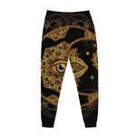Bohemian Sun And Moon Print Jogger Pants
