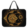 Bohemian Sun And Moon Print Laptop Sleeve With Handle