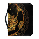 Bohemian Sun And Moon Print Leather Bible Cover