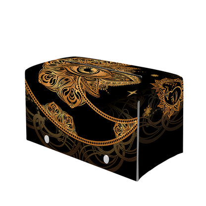 Bohemian Sun And Moon Print Leather Tissue Box Cover