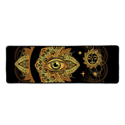 Bohemian Sun And Moon Print Long Kitchen Mat