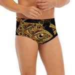 Bohemian Sun And Moon Print Men's Briefs
