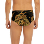 Bohemian Sun And Moon Print Men's Briefs