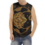 Bohemian Sun And Moon Print Men's Fitness Tank Top