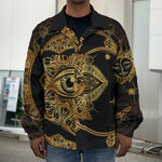 Bohemian Sun And Moon Print Men's Shirt Jacket