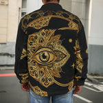 Bohemian Sun And Moon Print Men's Shirt Jacket