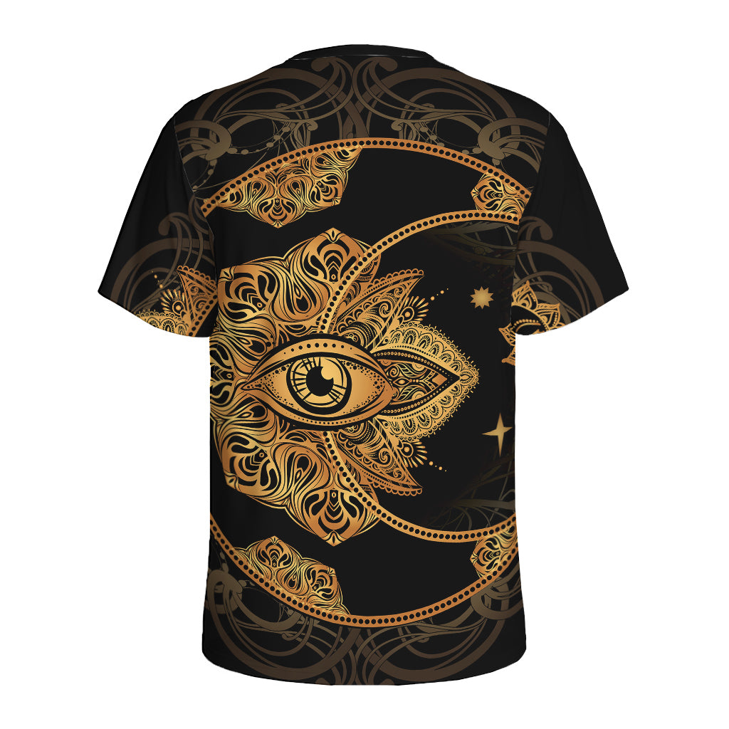 Bohemian Sun And Moon Print Men's Sports T-Shirt