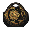 Bohemian Sun And Moon Print Neoprene Lunch Bag