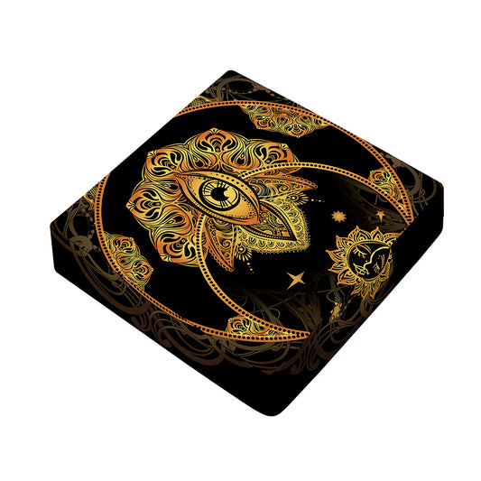 Bohemian Sun And Moon Print Outdoor Seat Cushion Cover