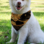 Bohemian Sun And Moon Print Over The Collar Dog Bandana